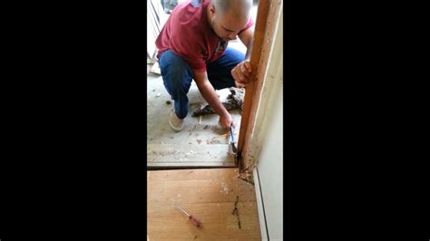 removing old council door frames